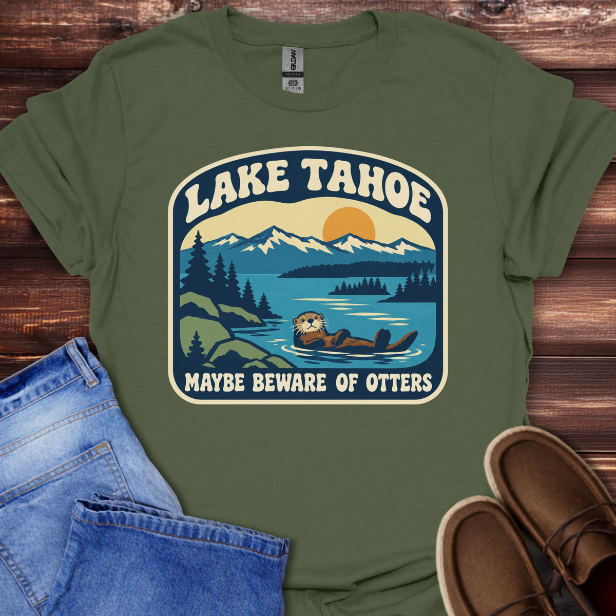 Lake Tahoe Maybe Beware of Otters T-Shirt