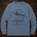 Kayak Schematic Long Sleeve Tee