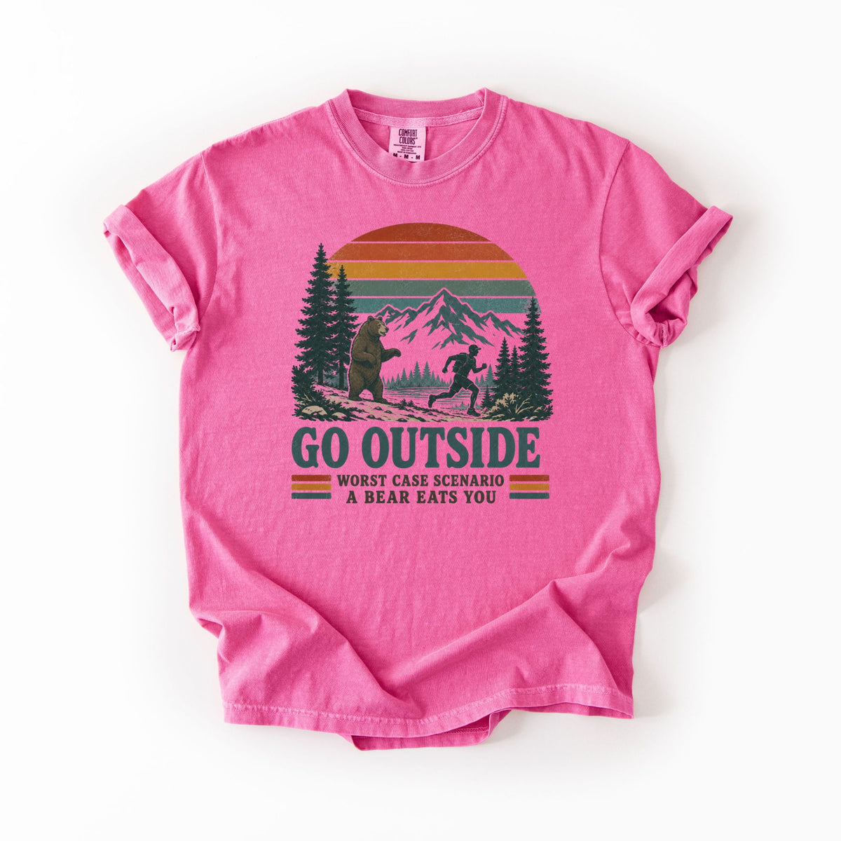 Go Outside, Worst Case Scenario A Bear Eats You T-Shirt