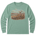 Vintage Whitetail Deer Long Sleeve Tee
