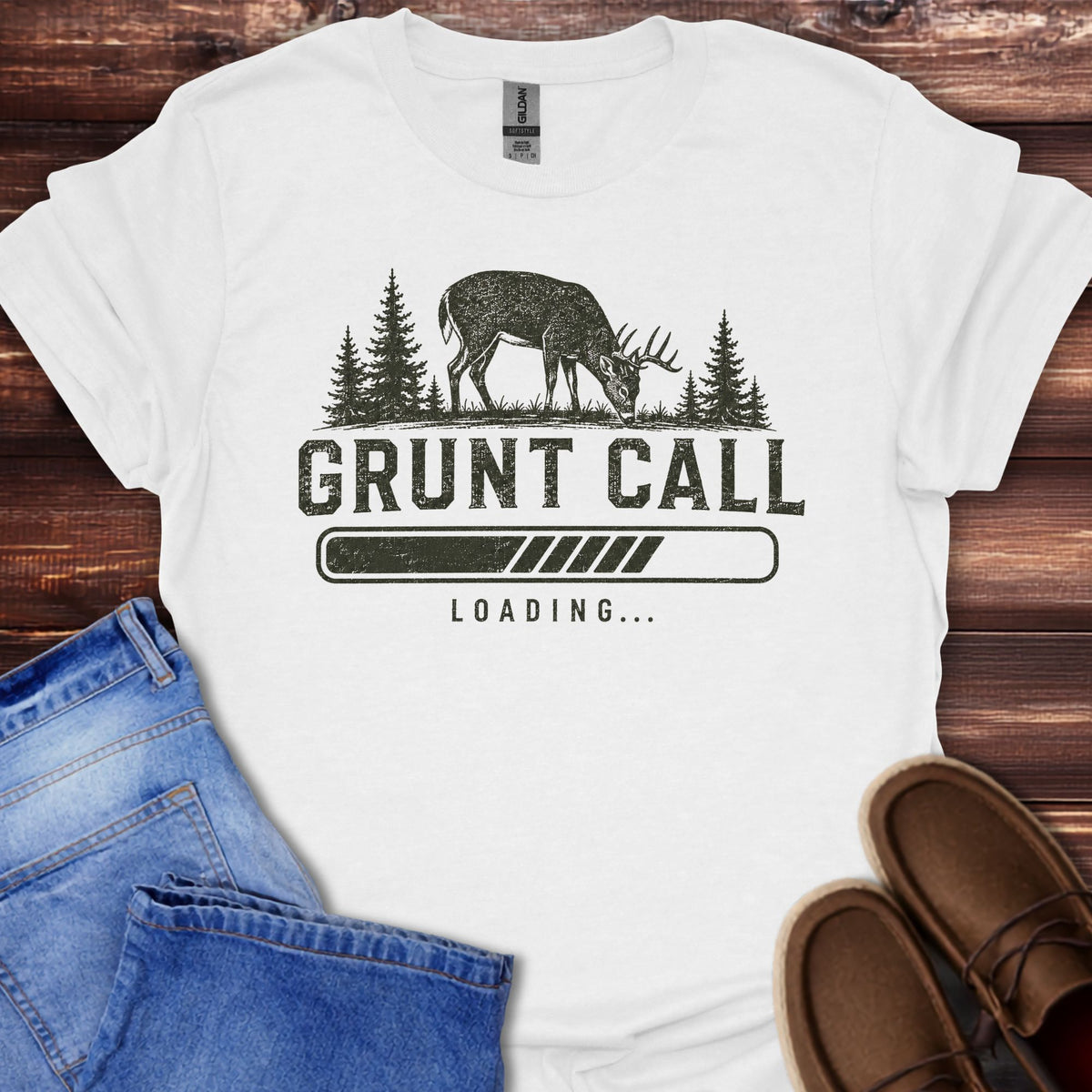 Grunt Call Loading Deer T-Shirt