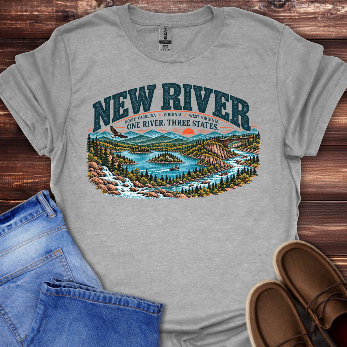 New River Scenic Outdoor T-Shirt