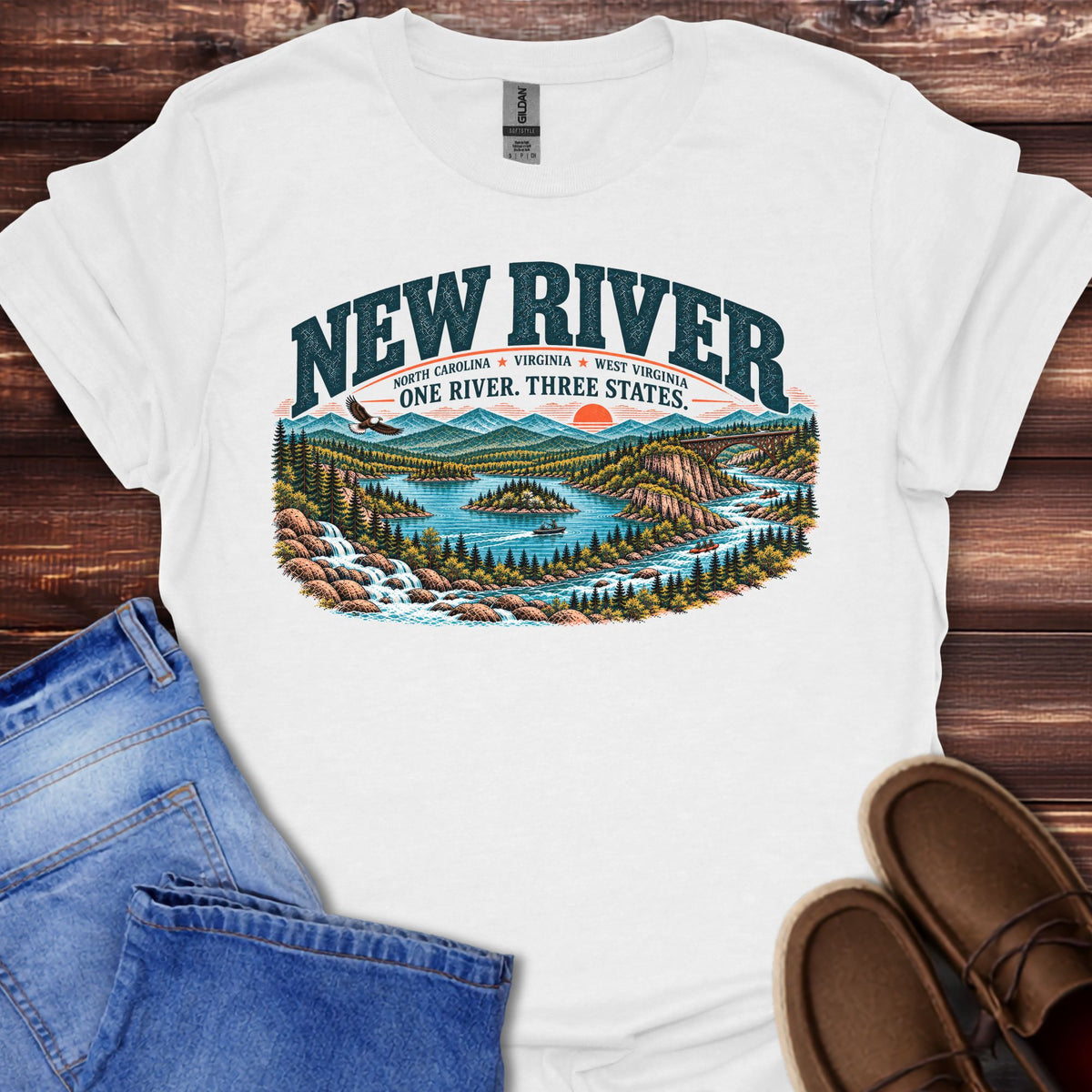 New River Scenic Outdoor T-Shirt