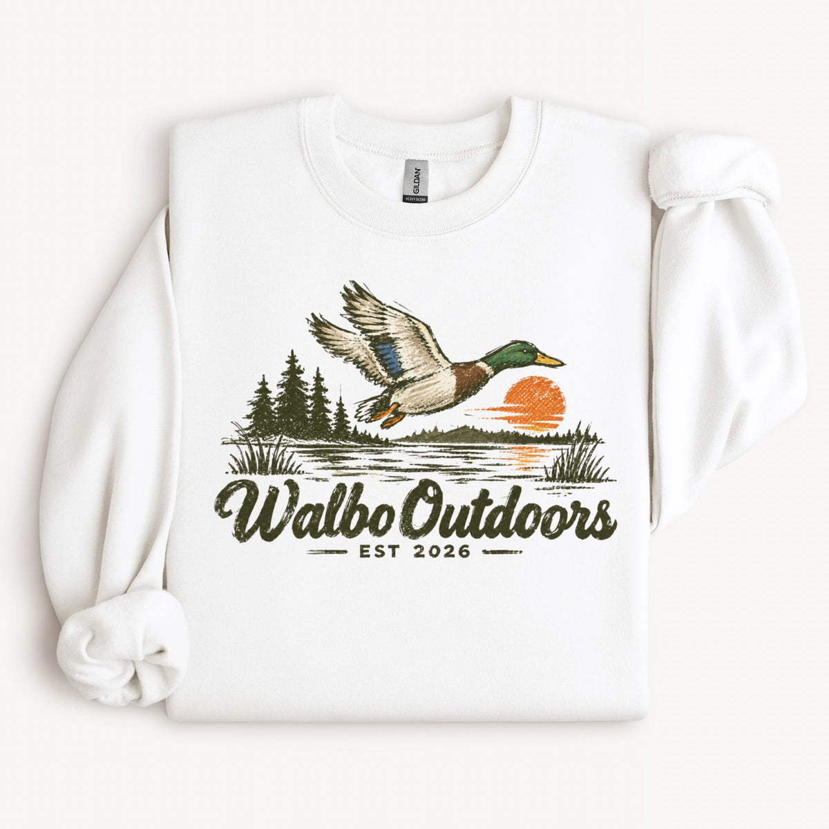 Walbo Outdoors Duck Sunset Sweatshirt