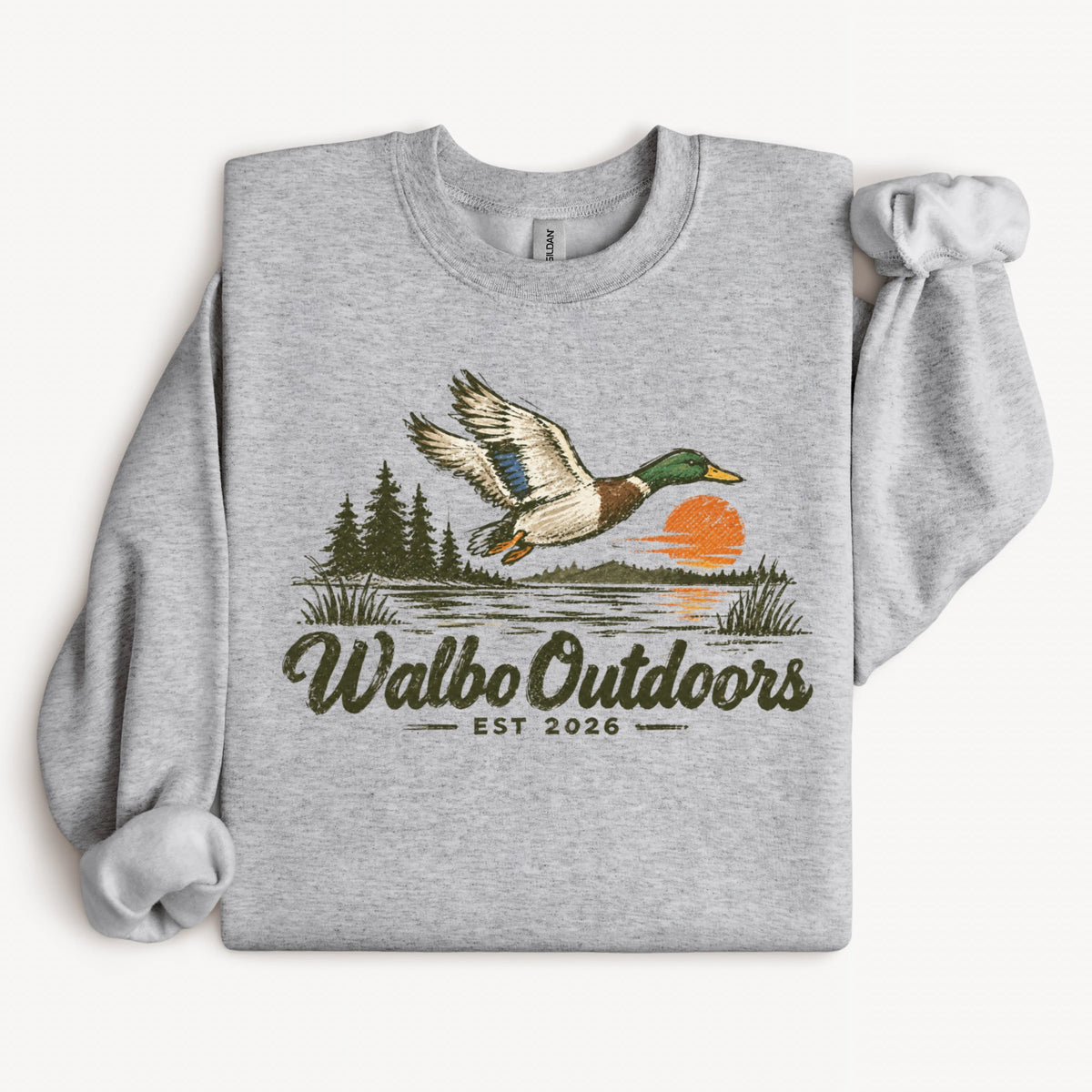 Walbo Outdoors Duck Sunset Sweatshirt