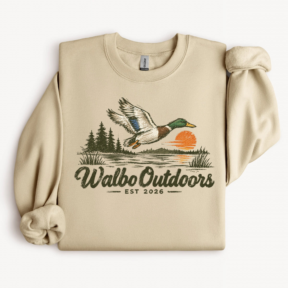 Walbo Outdoors Duck Sunset Sweatshirt