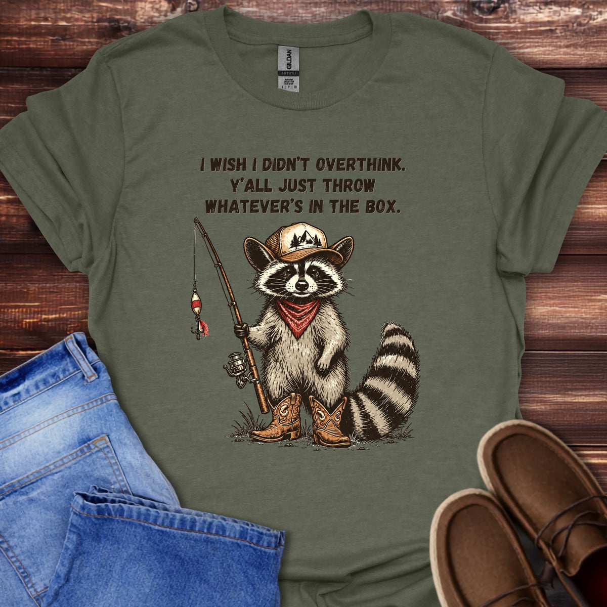 I Wish I Didn’t Overthink Fishing T-Shirt