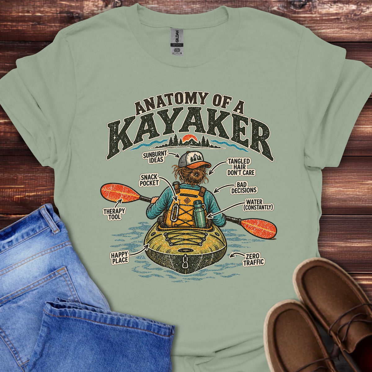 Anatomy of a Kayaker T-Shirt