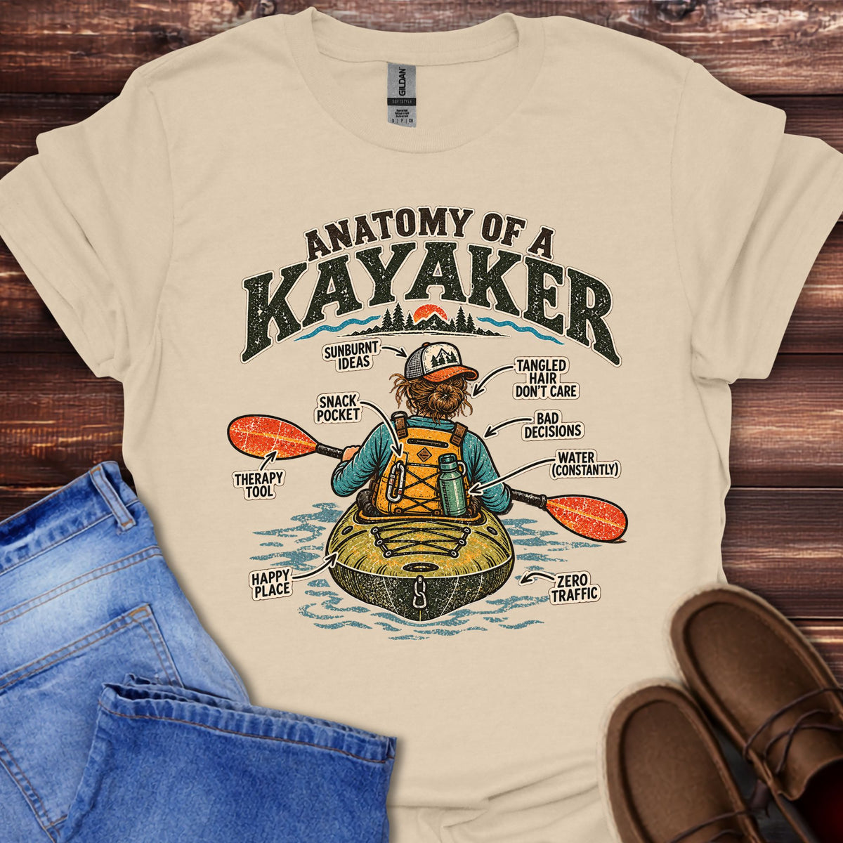 Anatomy of a Kayaker T-Shirt
