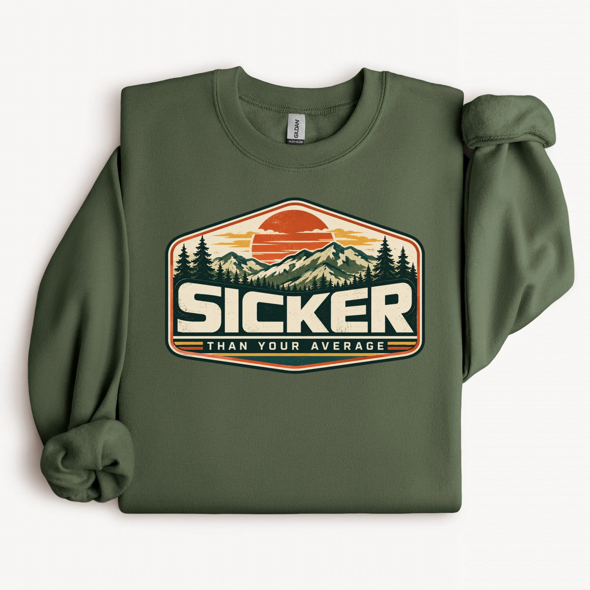 Sicker Than Your Average Vintage Mountain Sweatshirt