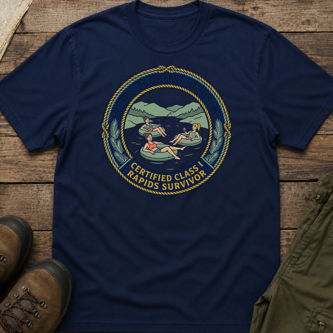 Class 1 Rapids Survivor in Floats T-Shirt
