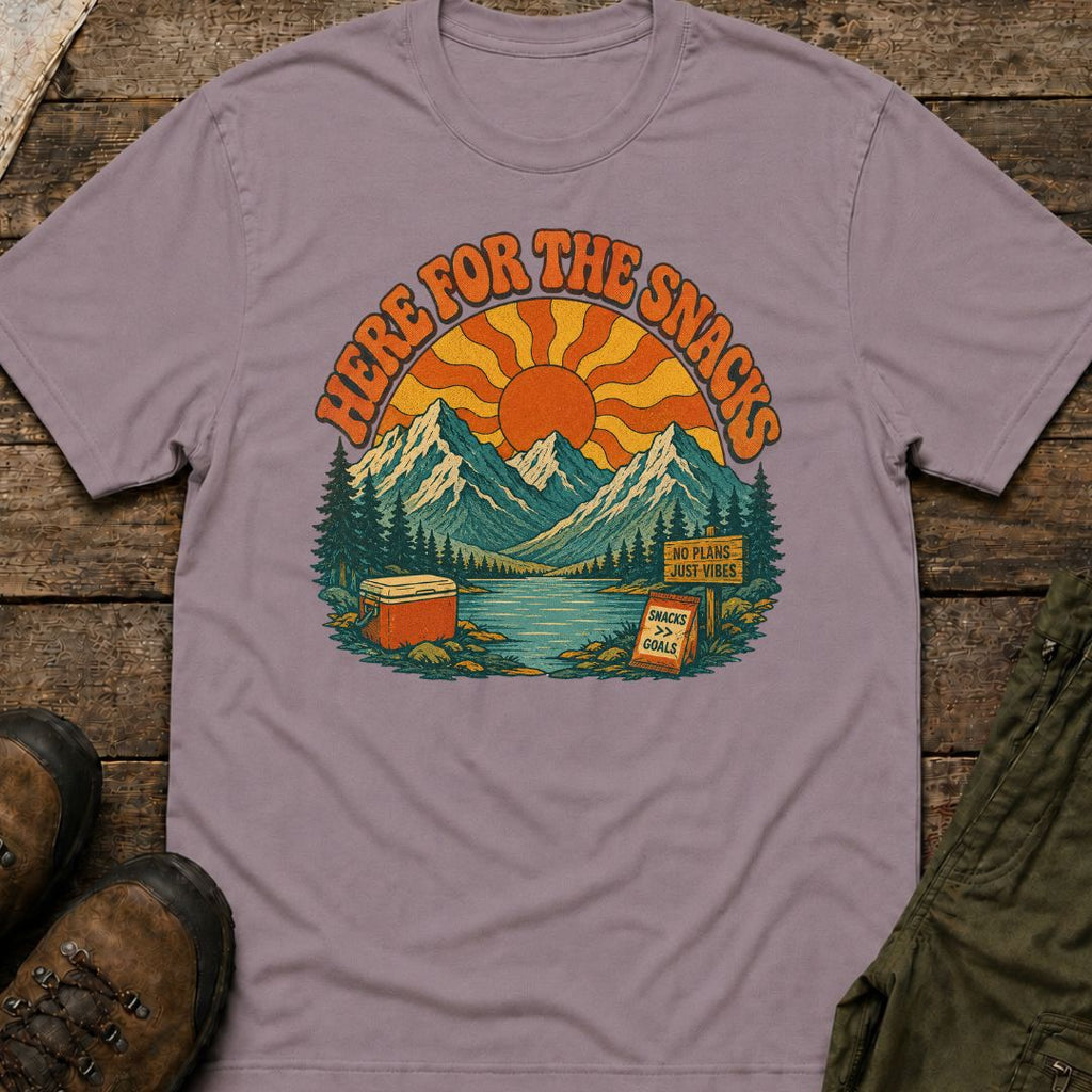 Here for the Snacks Retro Mountain