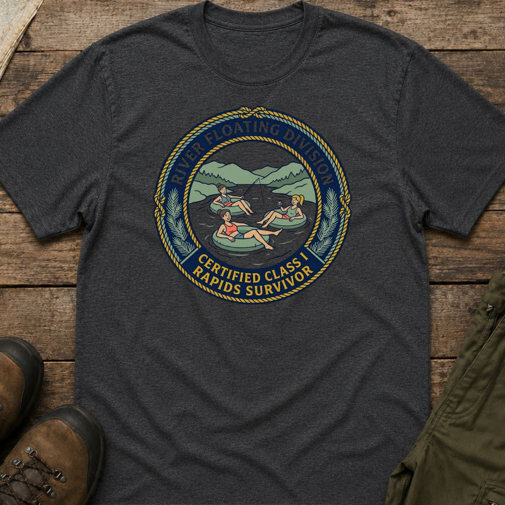 Class 1 Rapids Survivor in Floats T-Shirt