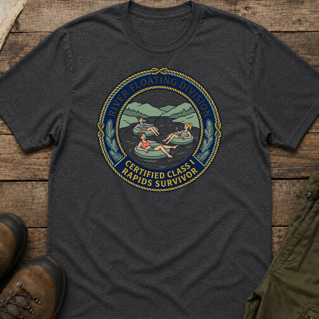 Class 1 Rapids Survivor in Floats T-Shirt