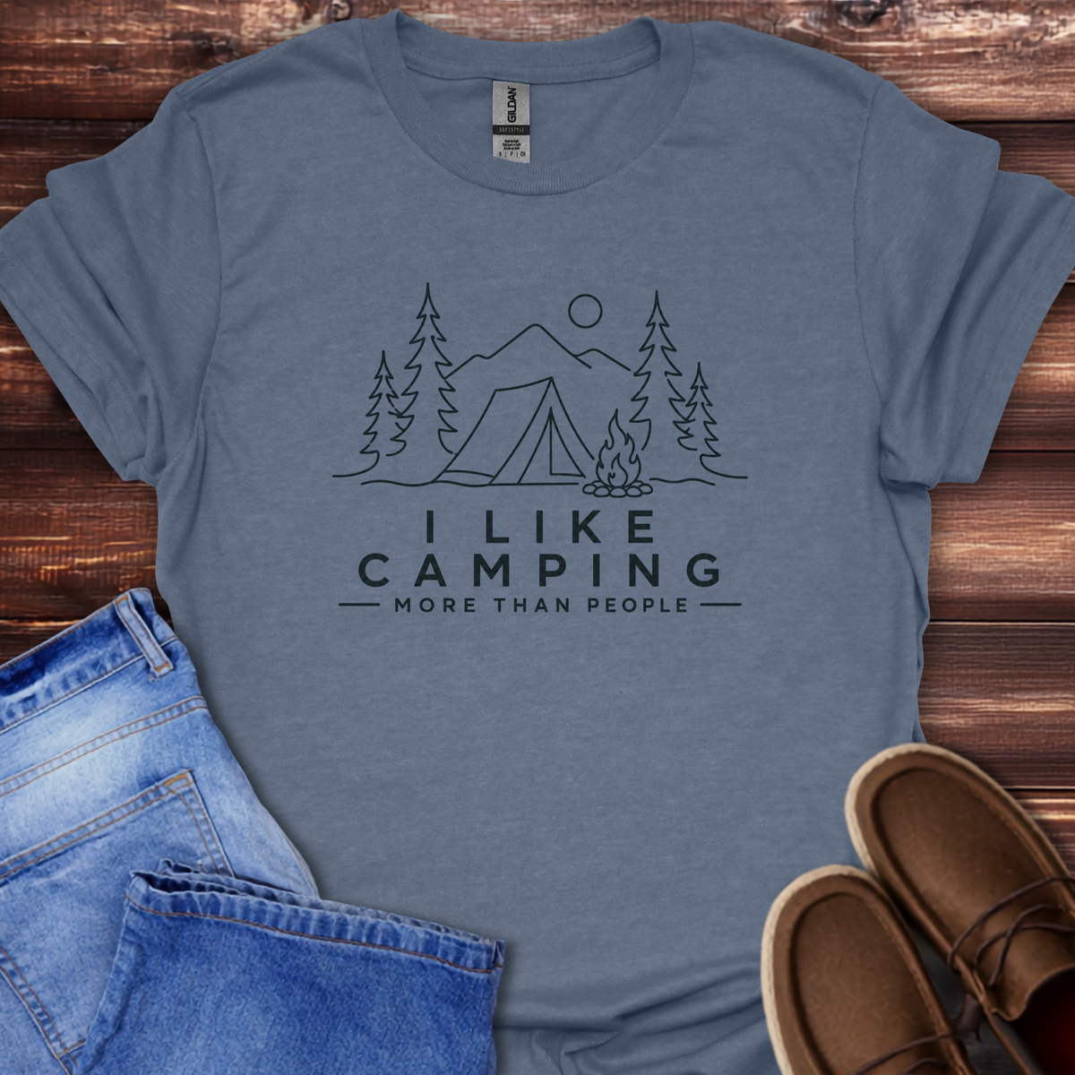 I Like Camping More Than People T-Shirt