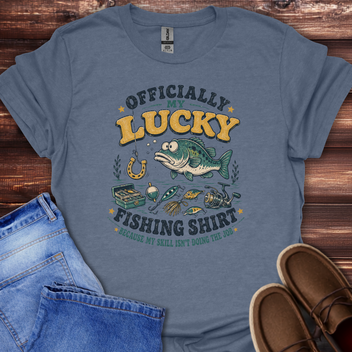 Officially My Lucky Fishing Shirt T-Shirt
