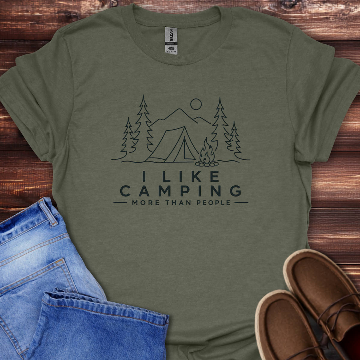 I Like Camping More Than People T-Shirt