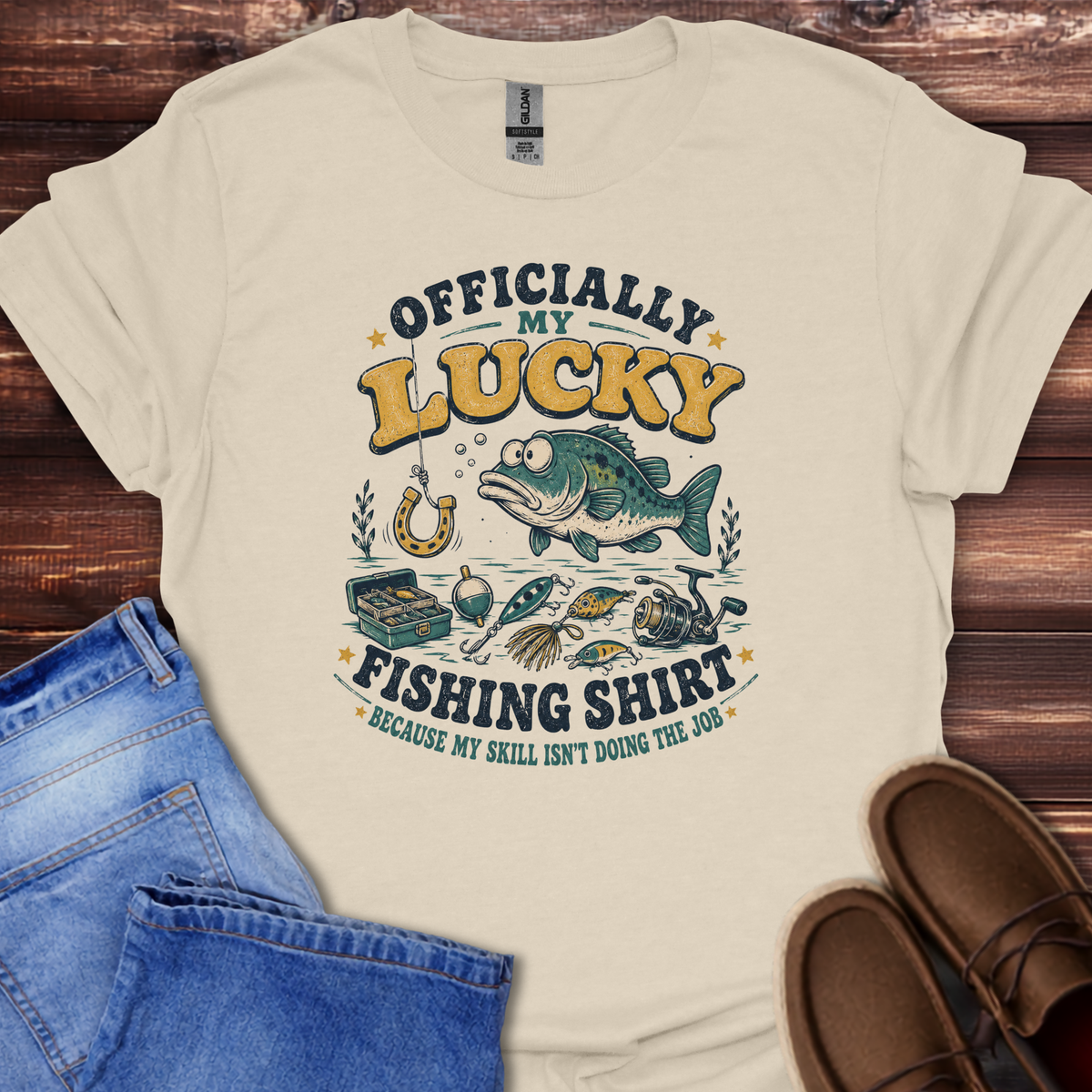 Officially My Lucky Fishing Shirt T-Shirt