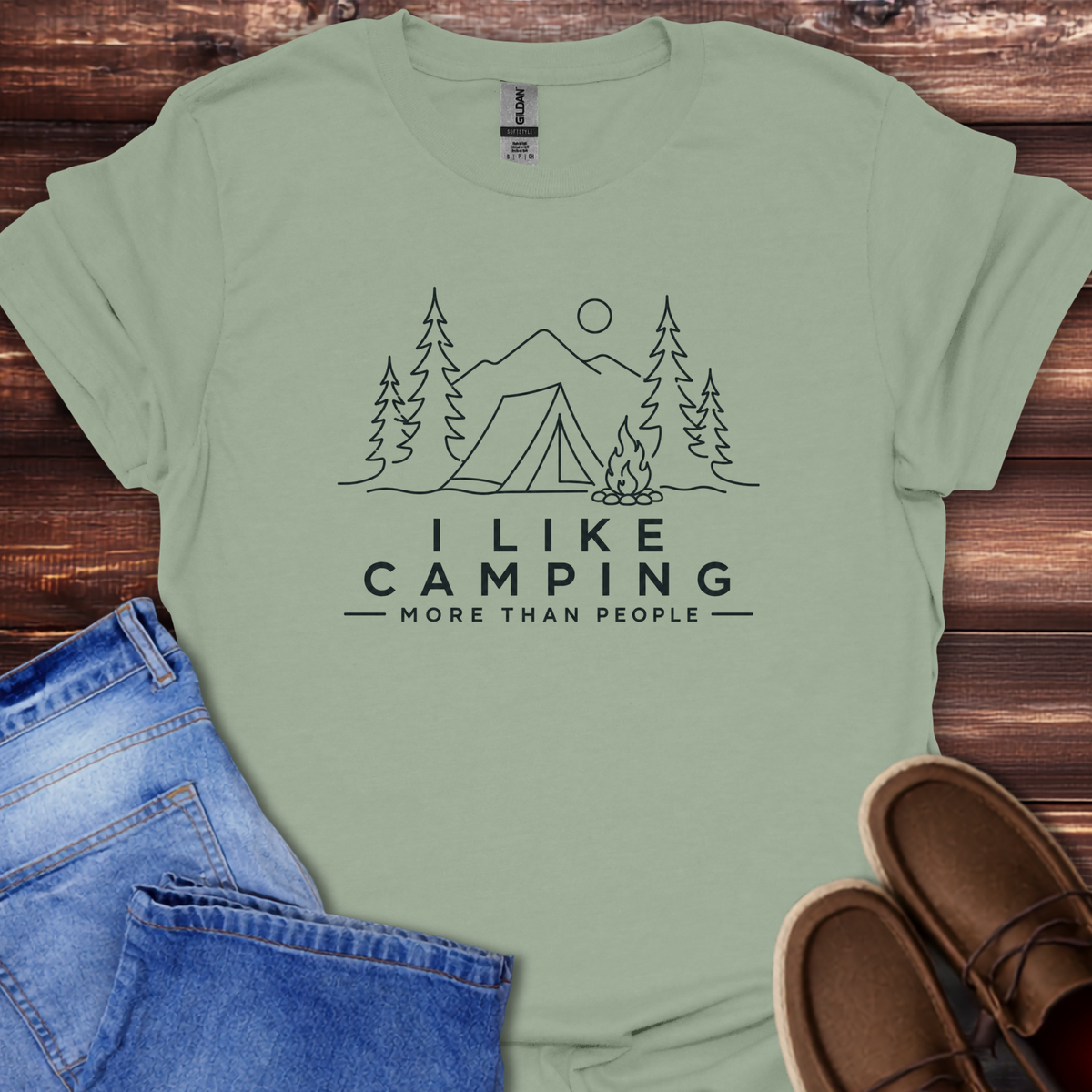 I Like Camping More Than People T-Shirt