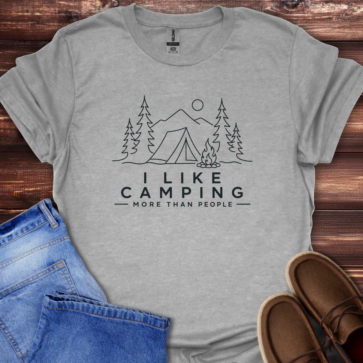 I Like Camping More Than People T-Shirt