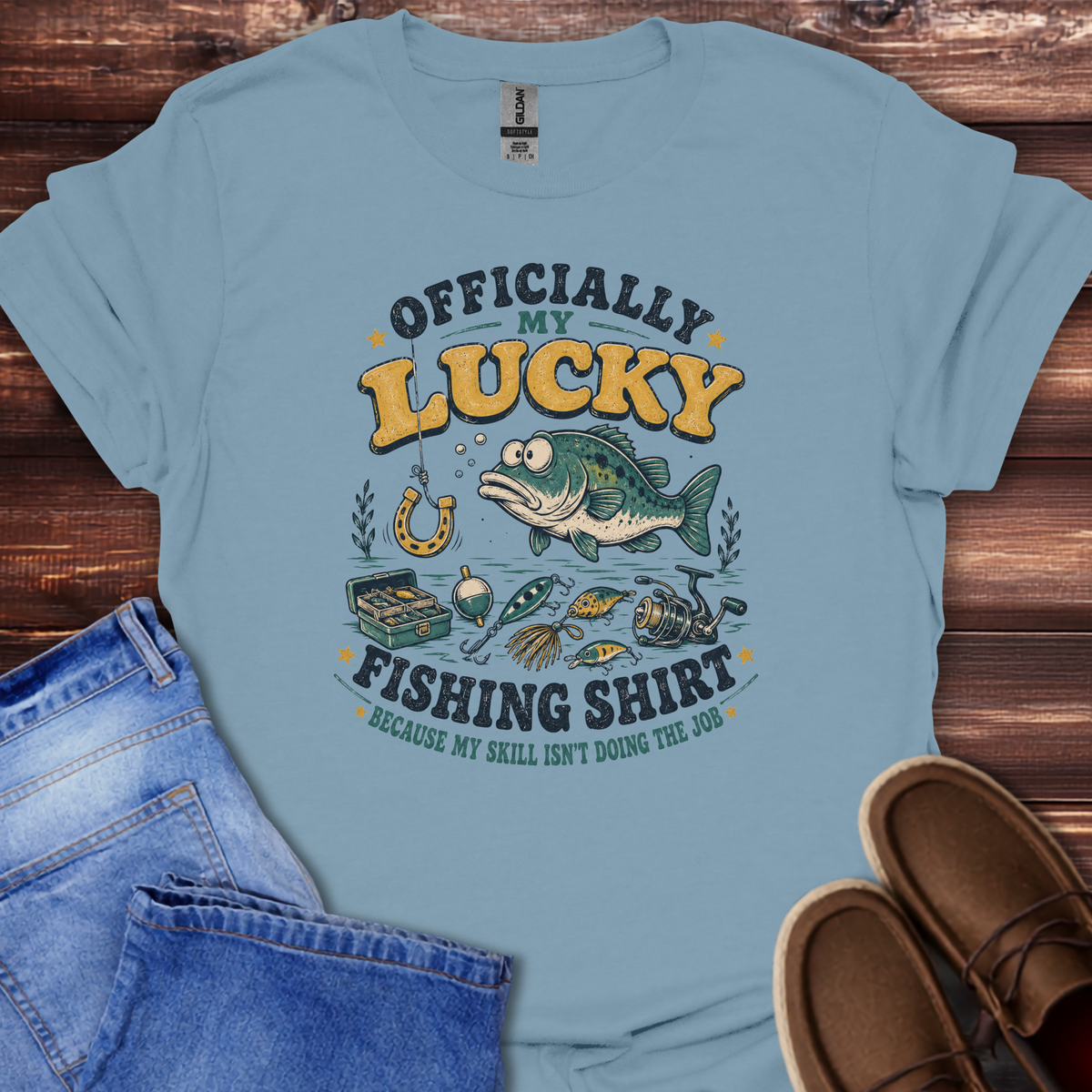 Officially My Lucky Fishing Shirt T-Shirt