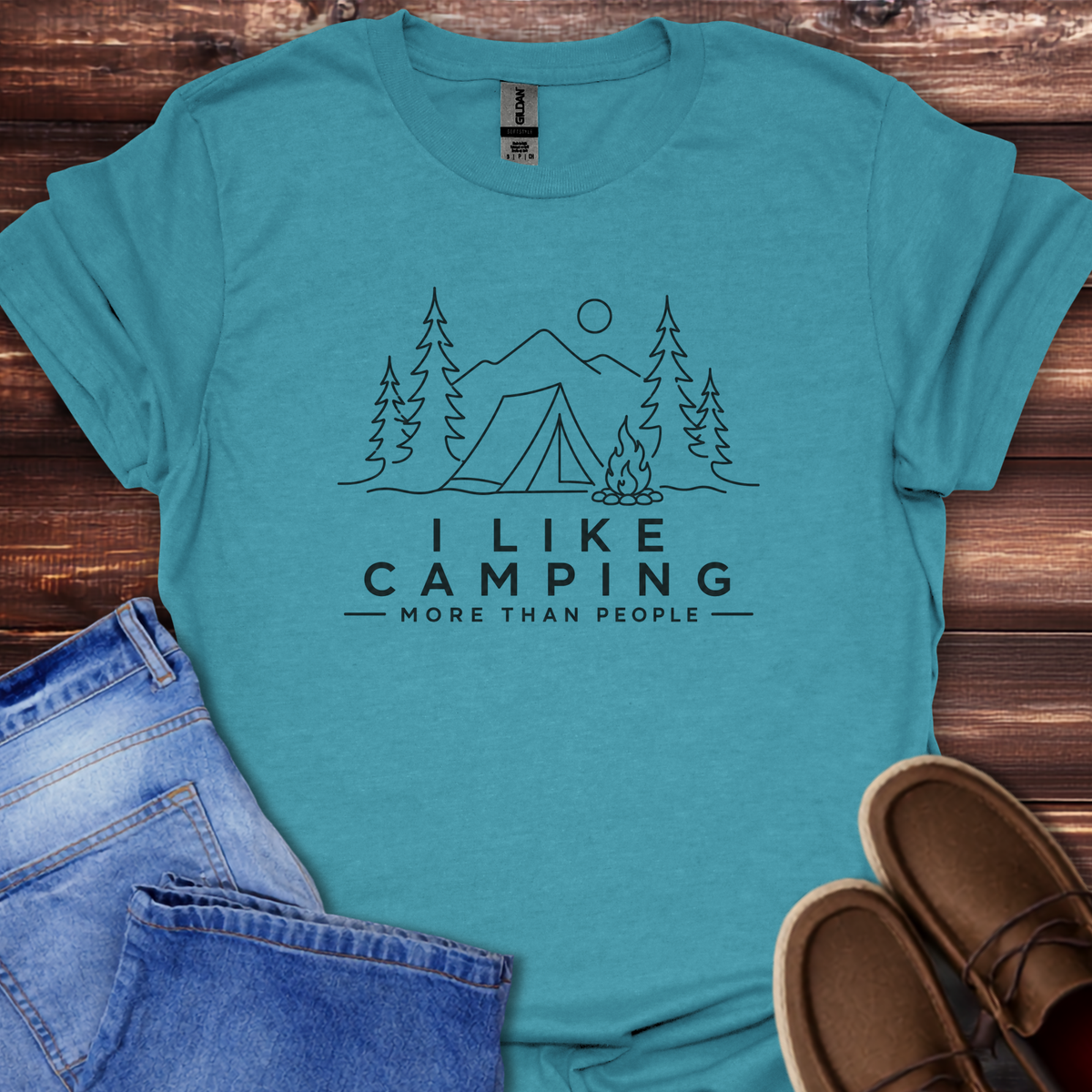 I Like Camping More Than People T-Shirt
