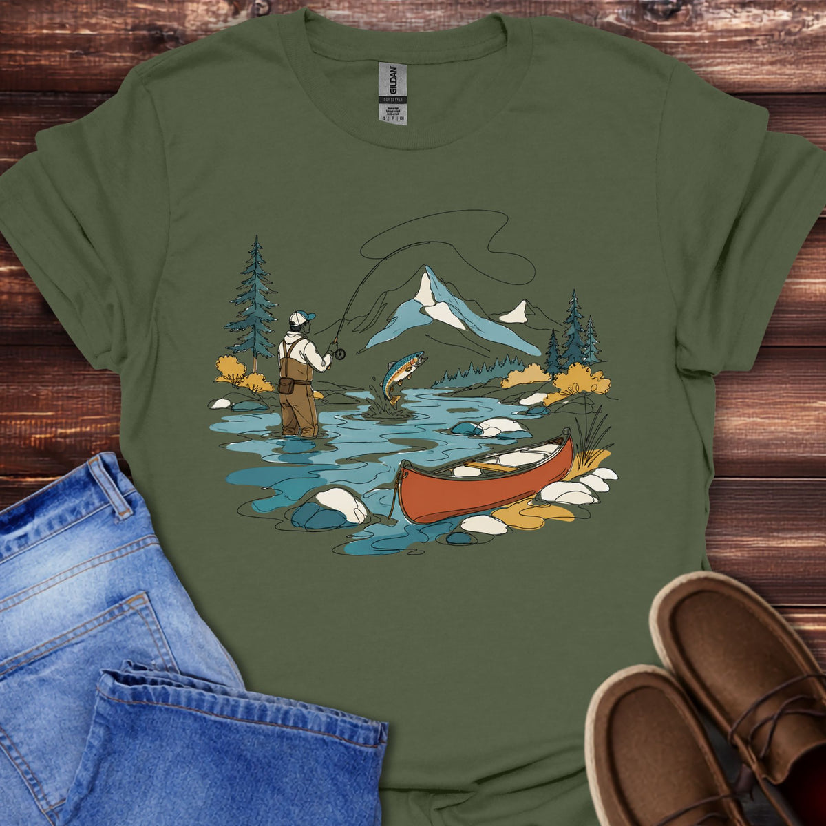 Mountain Fly Fishing T-Shirt