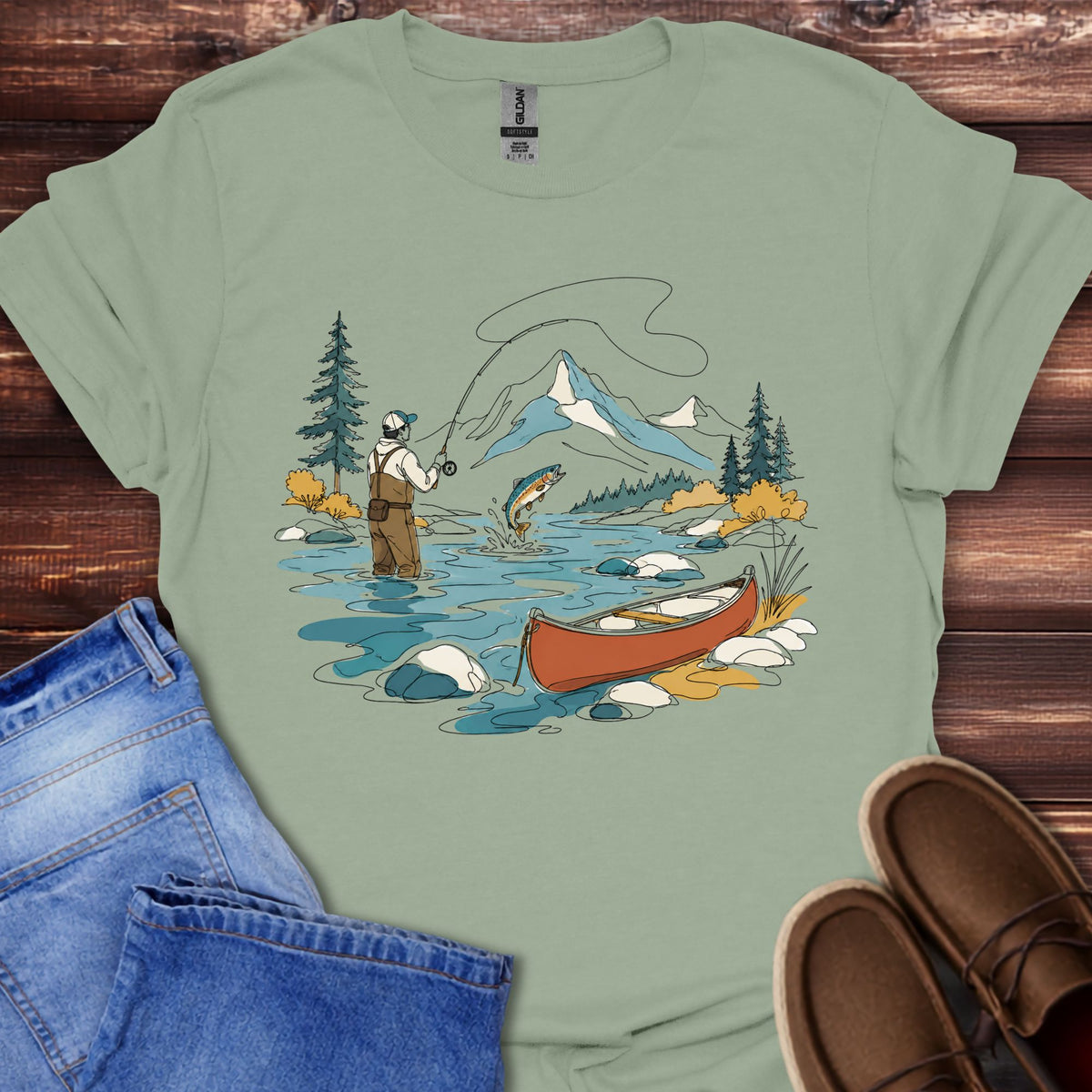 Mountain Fly Fishing T-Shirt