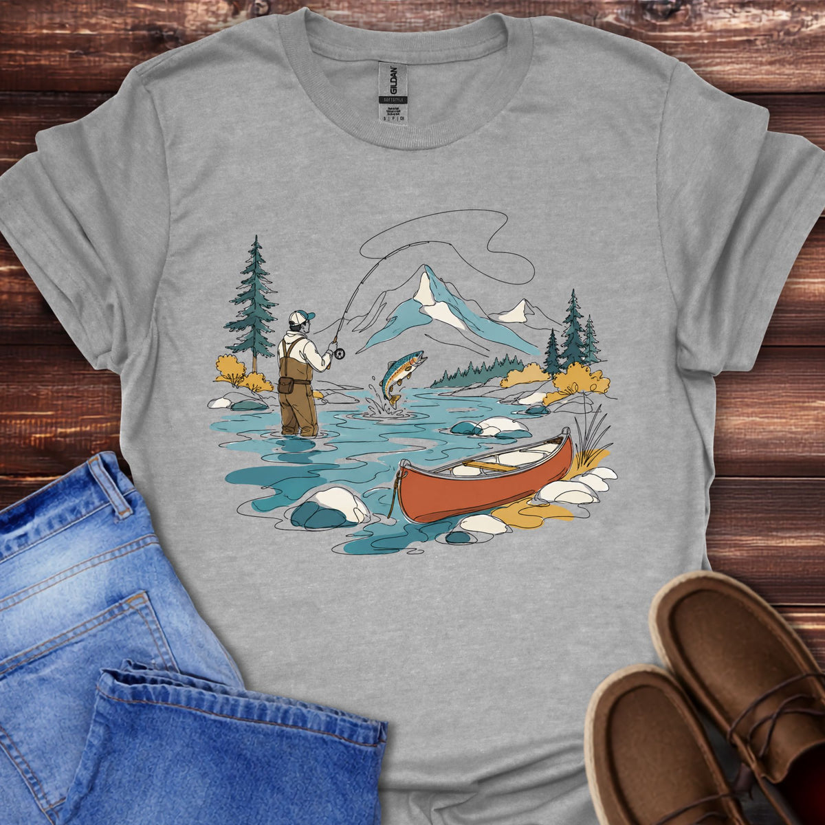 Mountain Fly Fishing T-Shirt