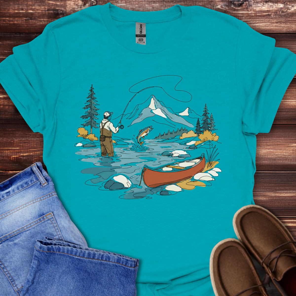 Mountain Fly Fishing T-Shirt
