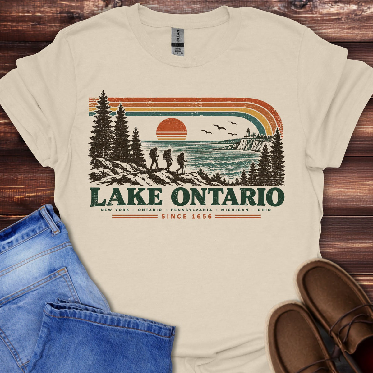 Lake Ontario Retro T-Shirt
