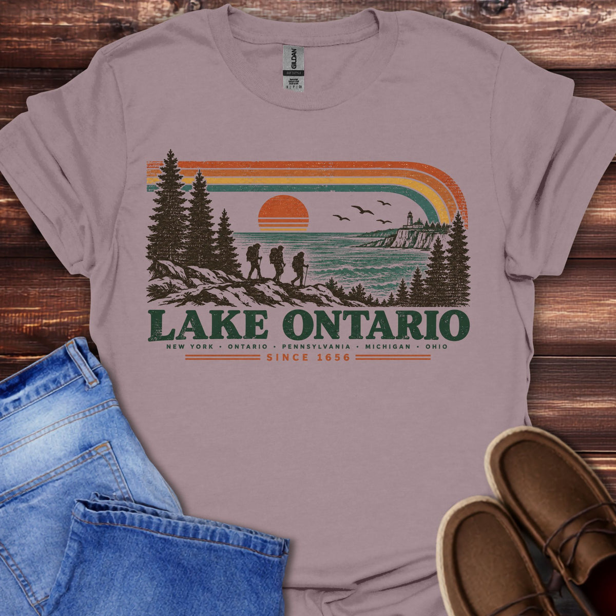 Lake Ontario Retro T-Shirt