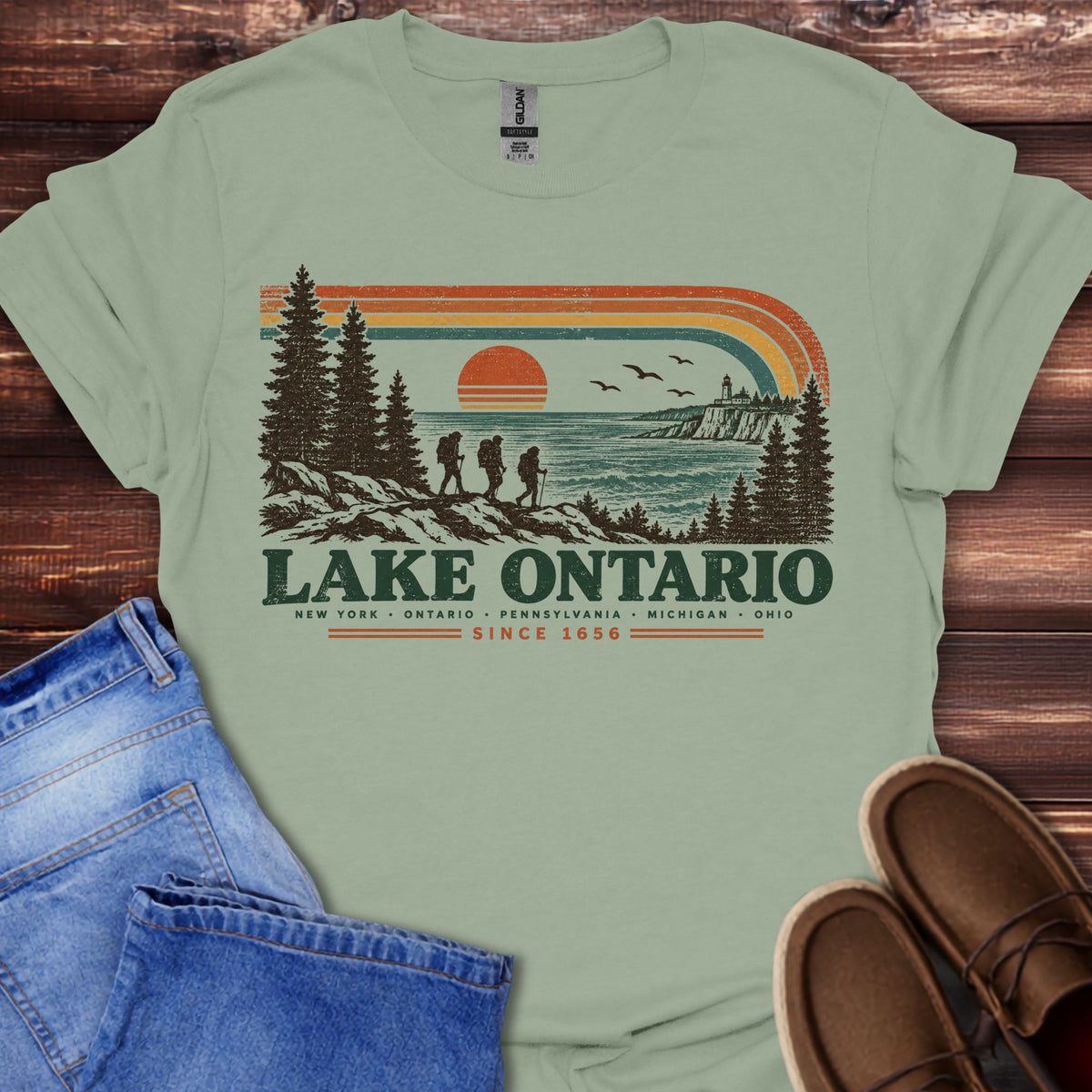 Lake Ontario Retro T-Shirt