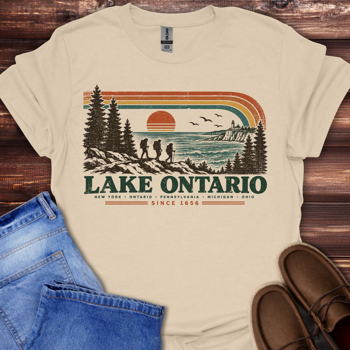 Lake Ontario Retro T-Shirt