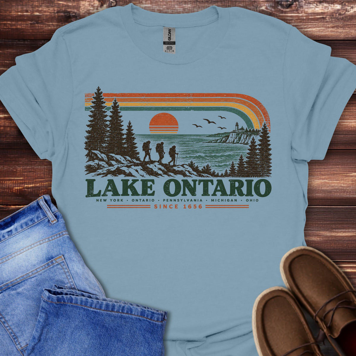 Lake Ontario Retro T-Shirt