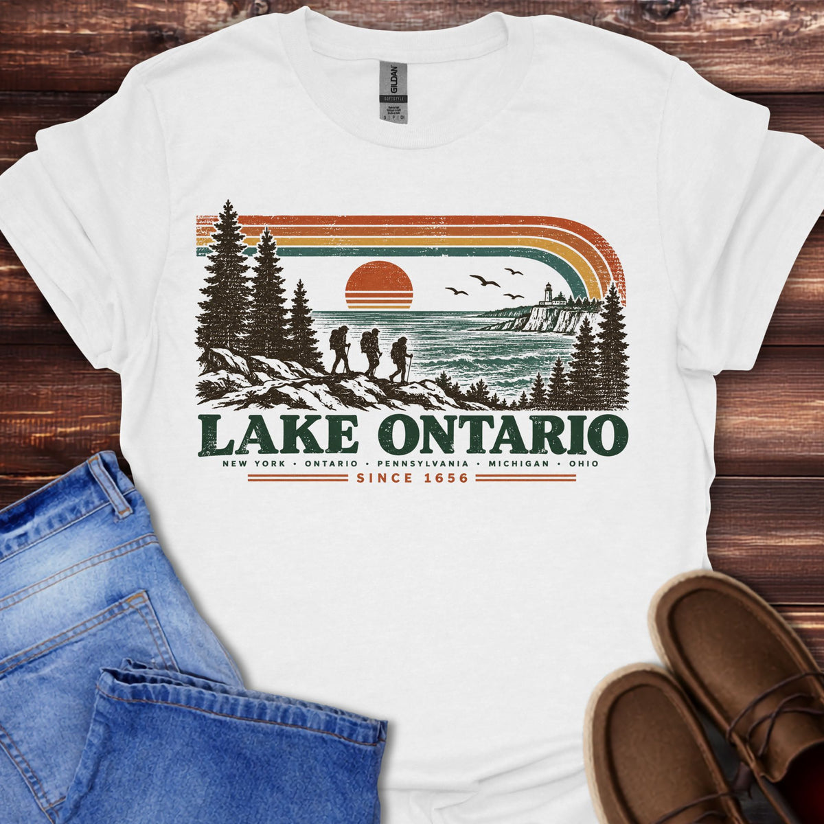 Lake Ontario Retro T-Shirt