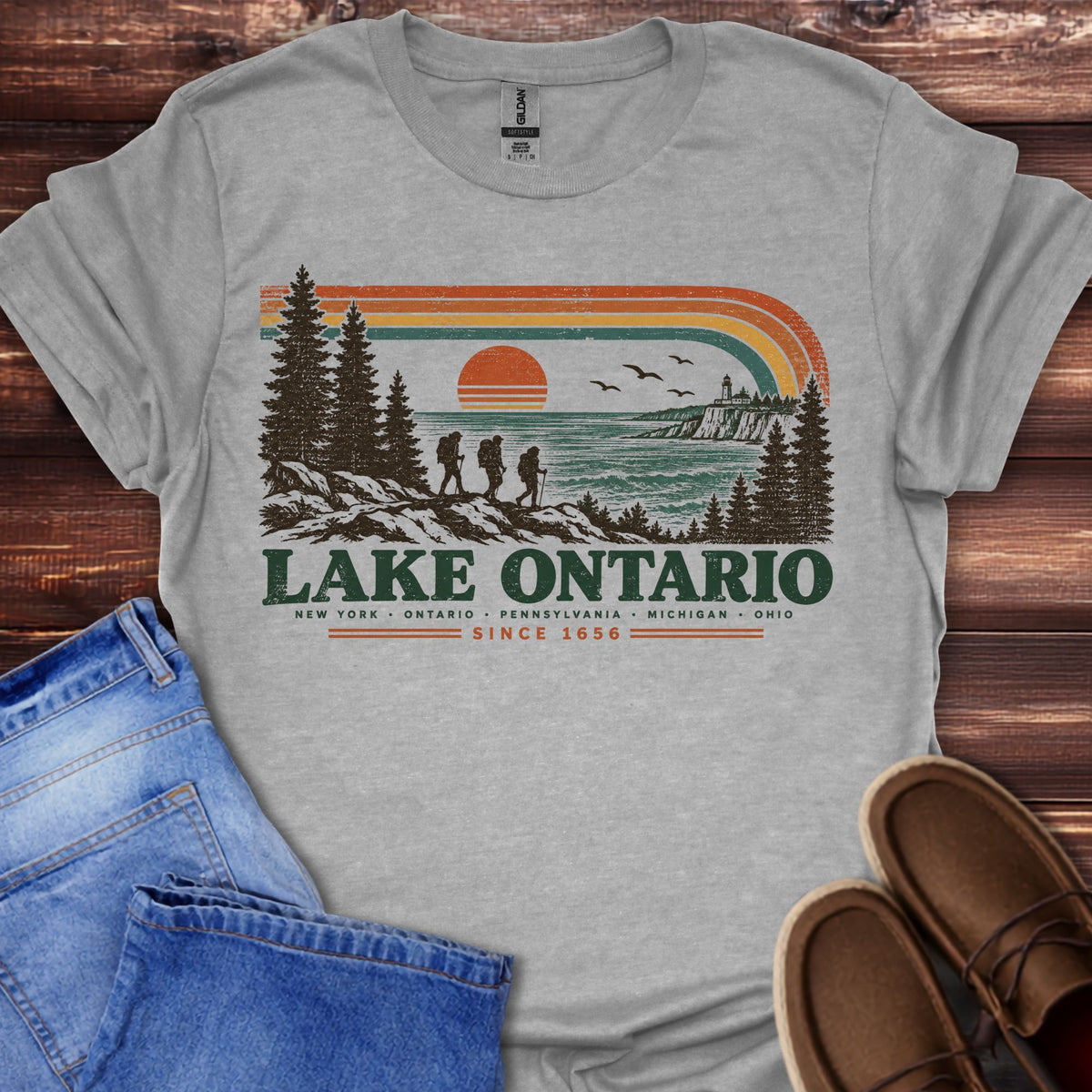 Lake Ontario Retro T-Shirt
