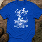 Kayak Fishing, Just Here For The Snacks T-Shirt