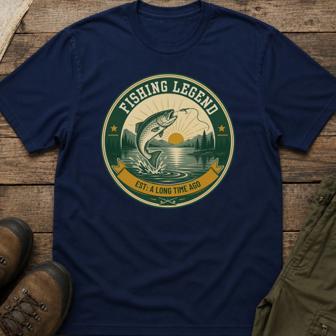 Fishing Legend  EST: A Long Time Ago T‑Shirt