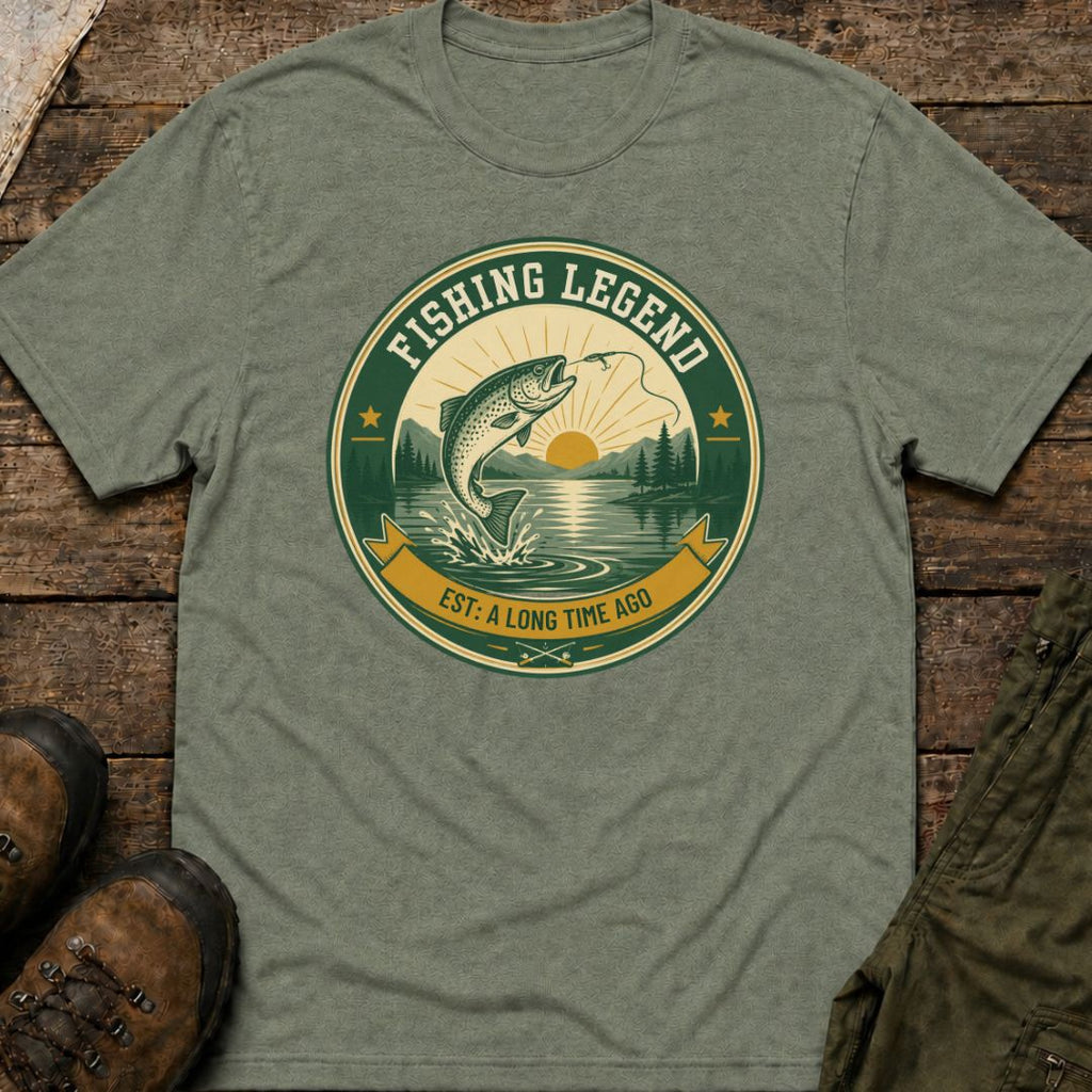 Fishing Legend  EST: A Long Time Ago T‑Shirt