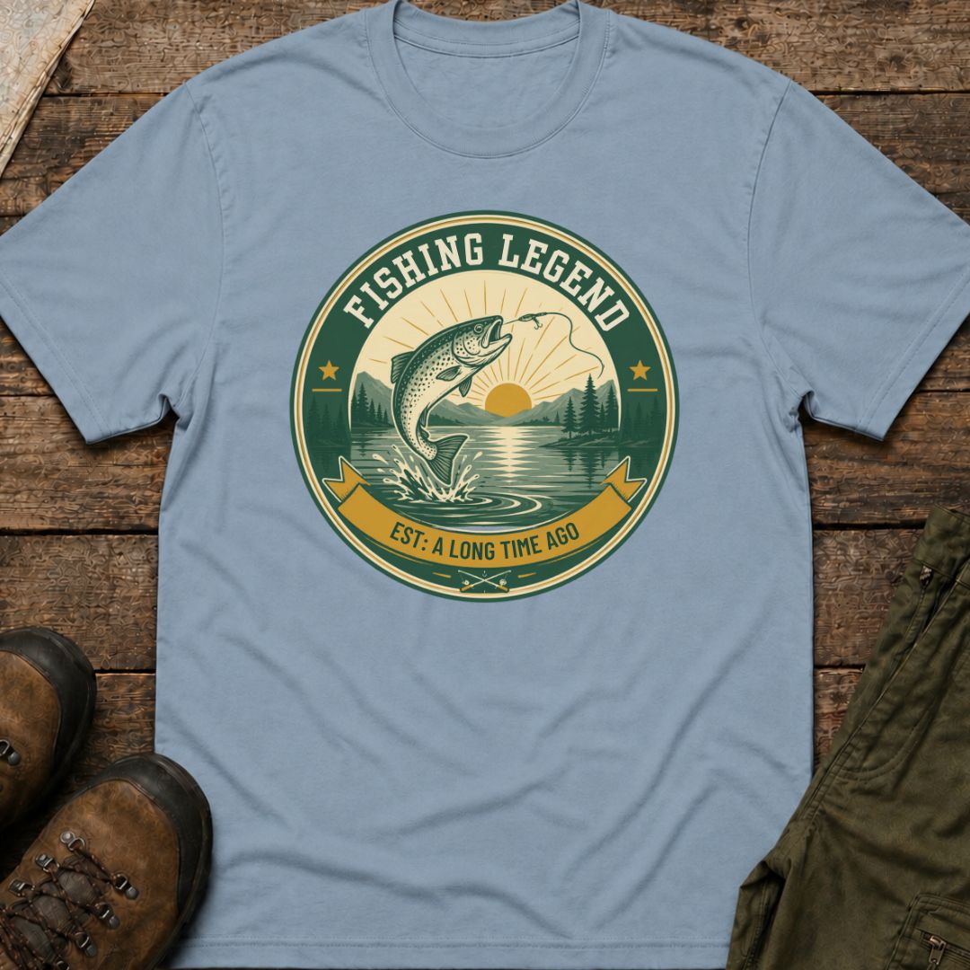 Fishing Legend  EST: A Long Time Ago T‑Shirt