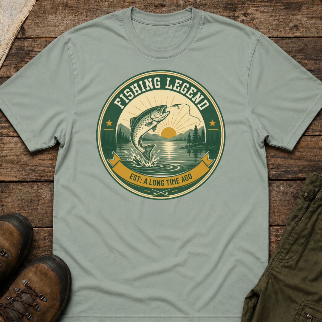 Fishing Legend  EST: A Long Time Ago T‑Shirt