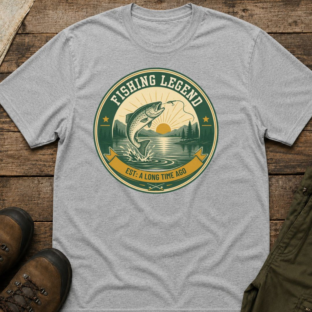 Fishing Legend  EST: A Long Time Ago T‑Shirt