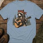 Boho Raccoon Guitar T-Shirt