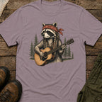 Boho Raccoon Guitar T-Shirt