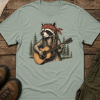 Boho Raccoon Guitar T-Shirt