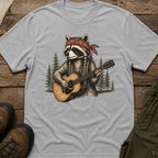 Boho Raccoon Guitar T-Shirt