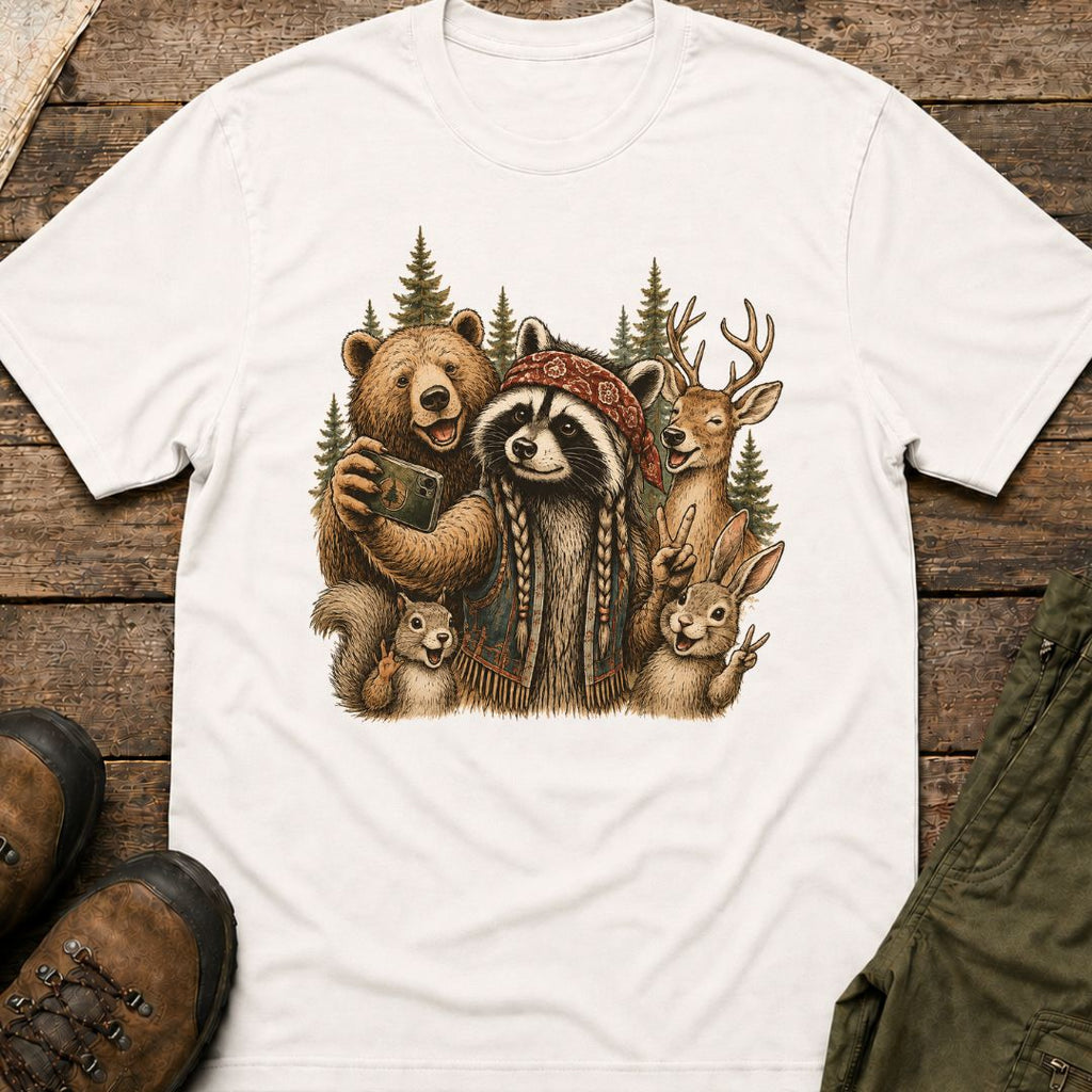 Woodland Friends Selfie T‑Shirt