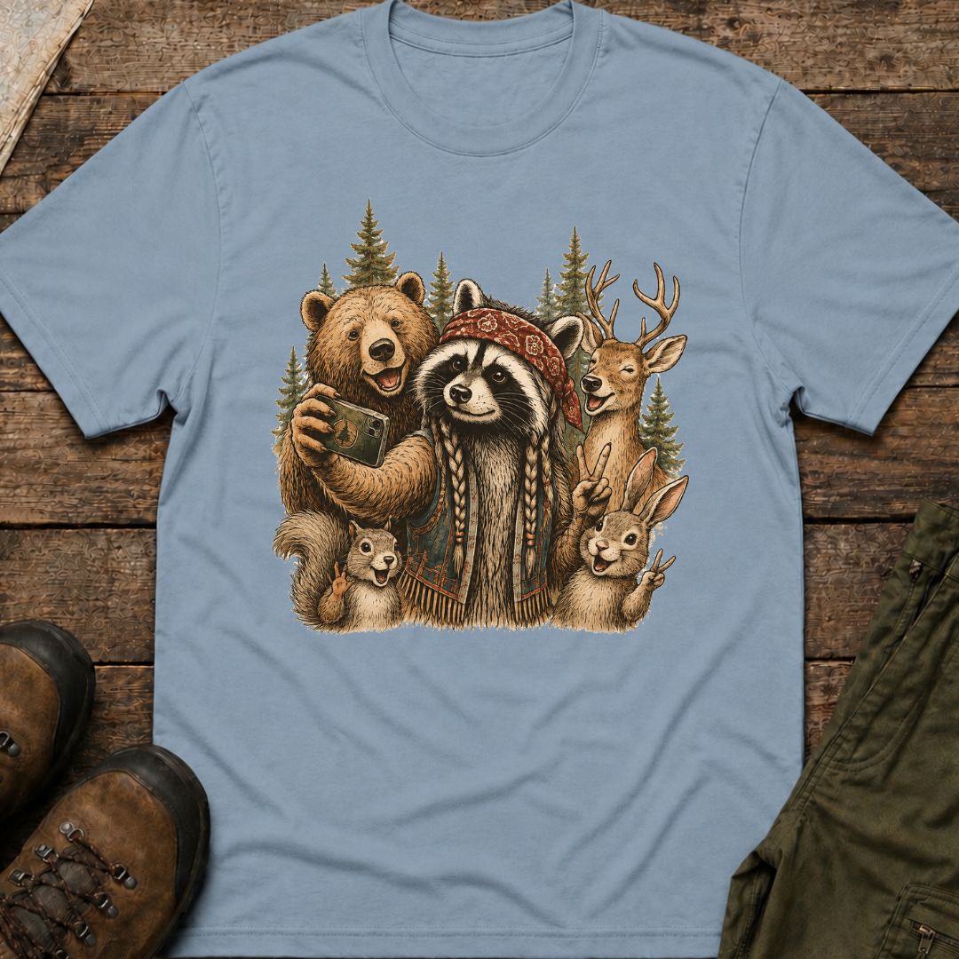 Woodland Friends Selfie T‑Shirt