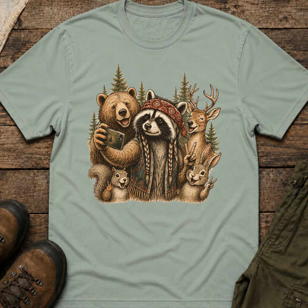 Woodland Friends Selfie T‑Shirt